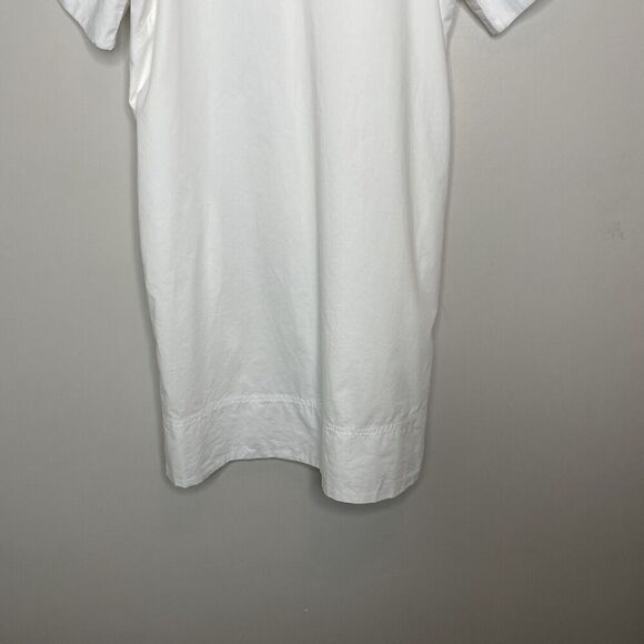 MADEWELL Mini Shirtdress Women XS White V-Neck NEW Shift Dress Pockets NP093 - Picture 7 of 16